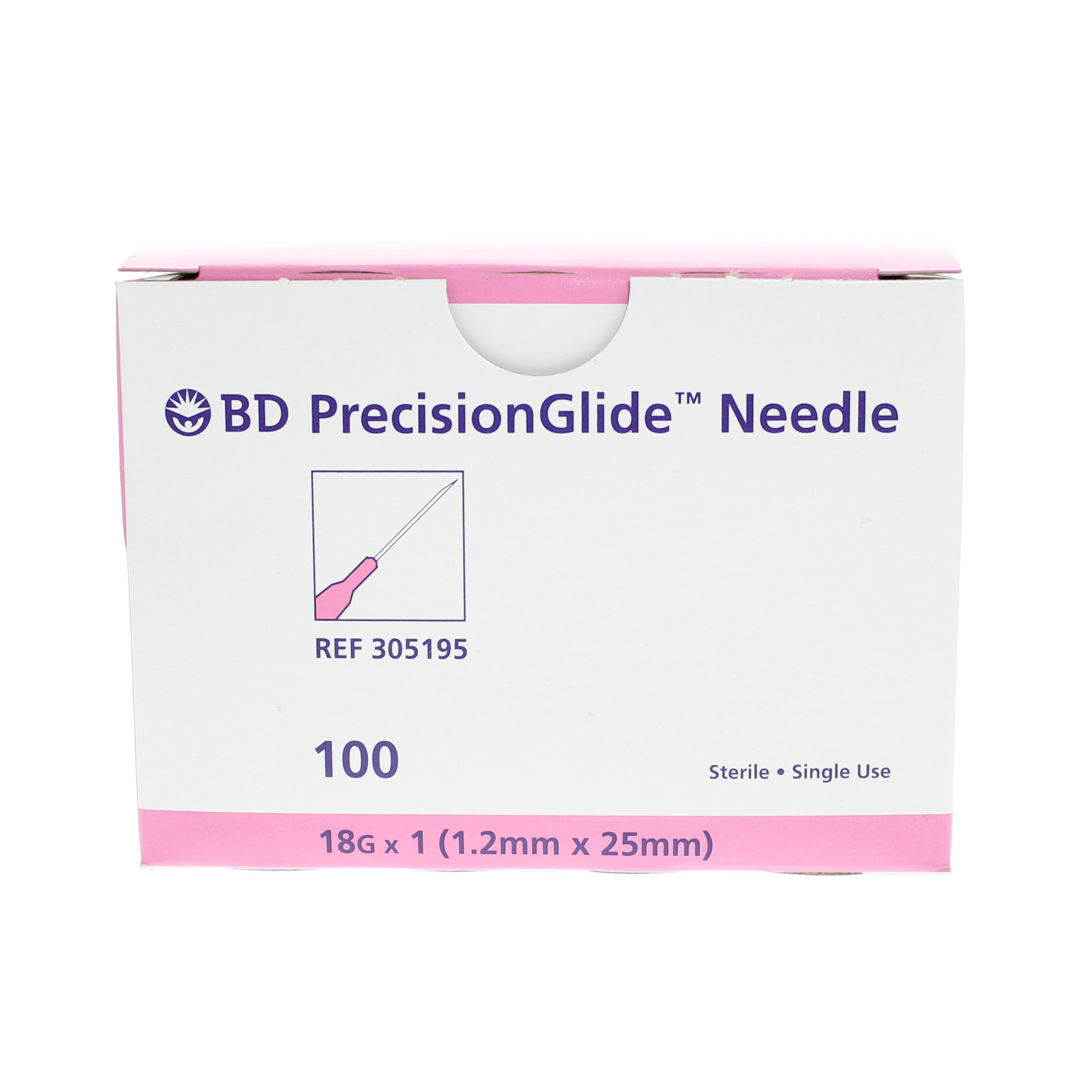 BD 18g x 1 Inch Needle - Box/100